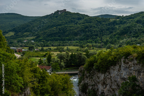 view of the river in mountains