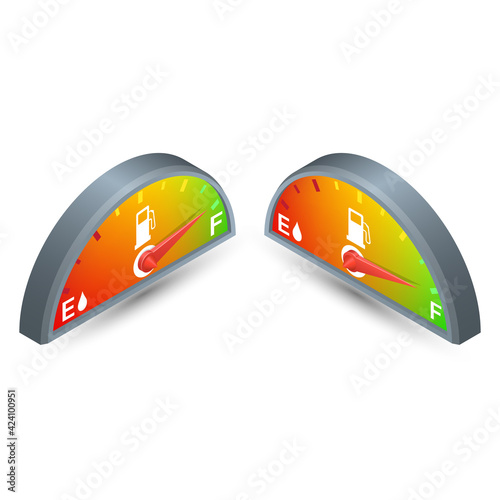 Fuel indicator icons