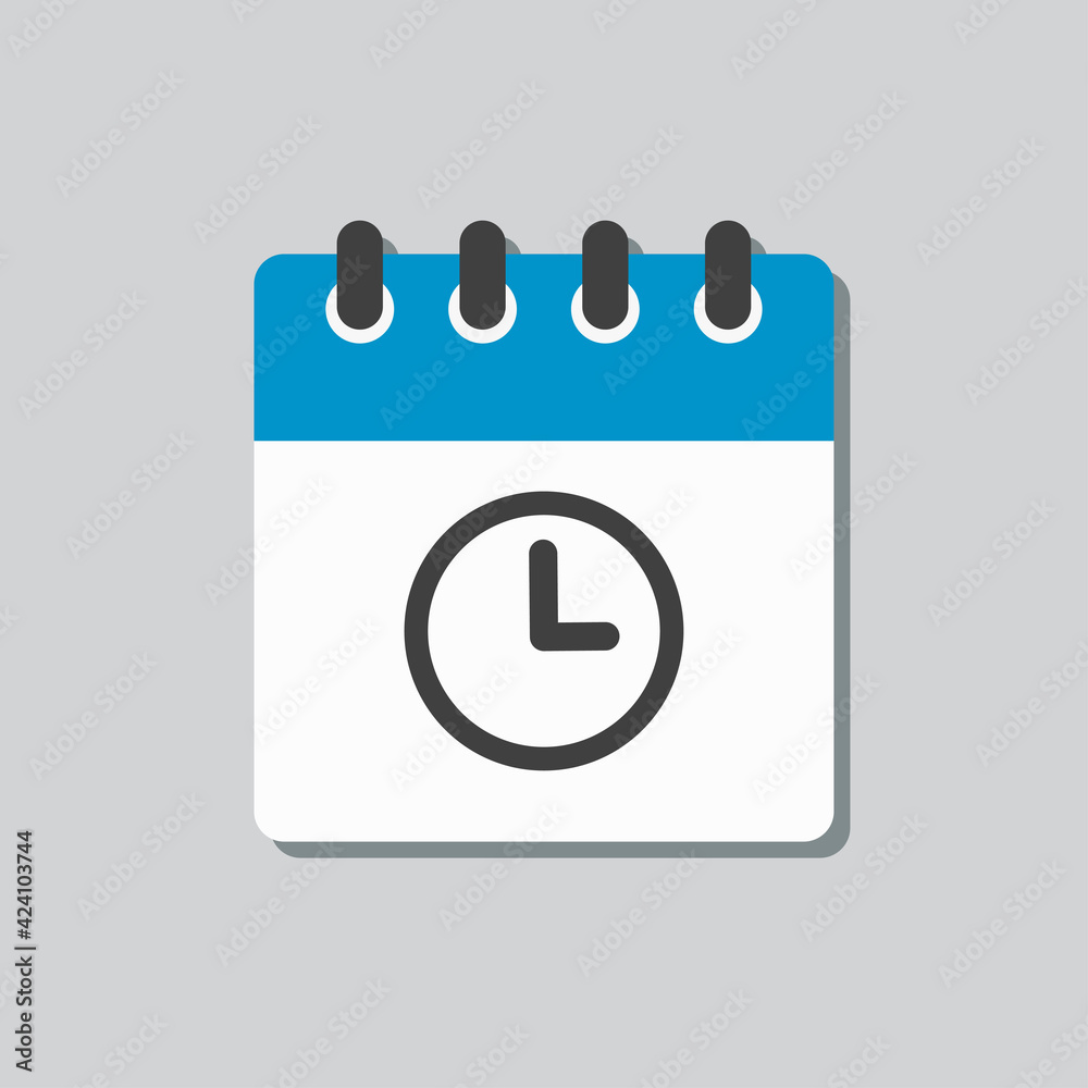 Icon page calendar - timer, time, clock, reminder Icon page calendar - timer, time, clock, reminder