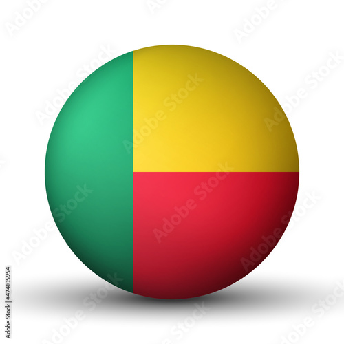 Glass light ball with flag of Benin. Round sphere, template icon. National symbol. Glossy realistic ball, 3D abstract vector illustration highlighted on a white background. Big bubble Free Download Glass light ball with flag of Benin. Round sphere, template icon. National symbol. Glossy realistic ball, 3D abstract vector illustration highlighted on a white background. Big bubble - GFXLoad
