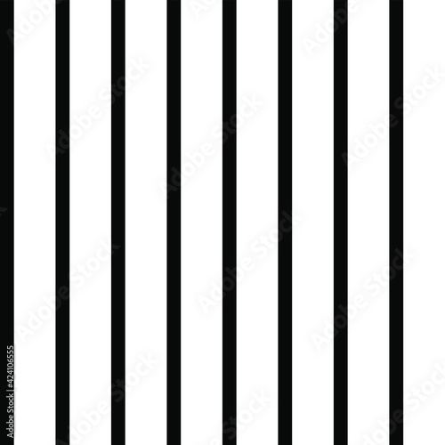 Seamless vector black and white abstract pattern. Straight vertical lines classic background. For fabric  textile  wrapping  cover etc.