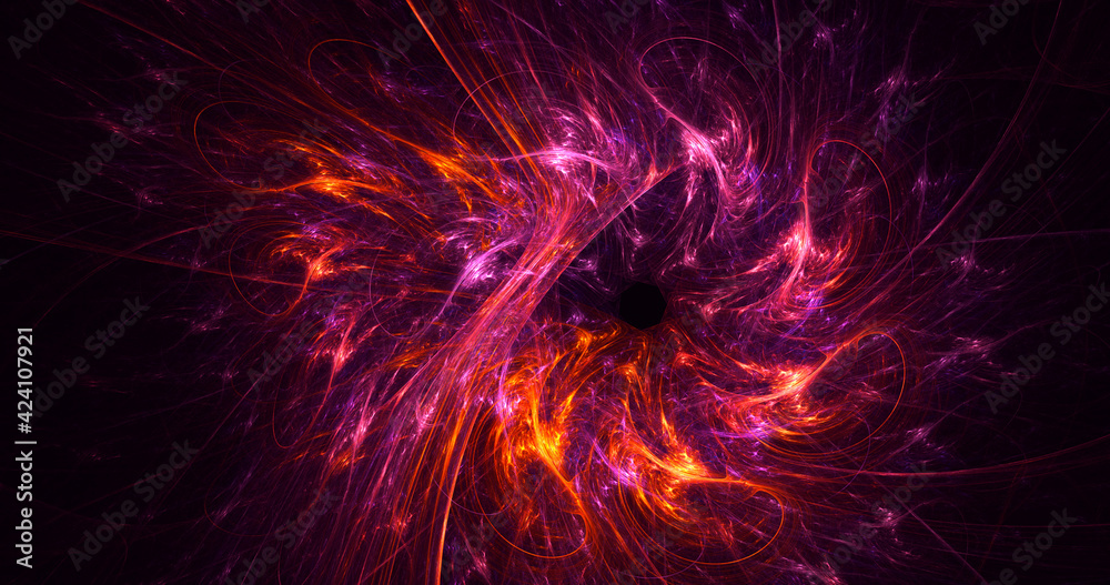 3D rendering abstract multicolor fractal light background 3D rendering abstract multicolor fractal light background