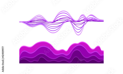Acoustic Waves as Audible Sound with Compression and Decompression Vector Set