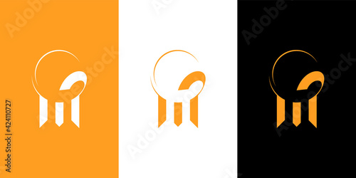 GM, MG monogram initials letter logo concept