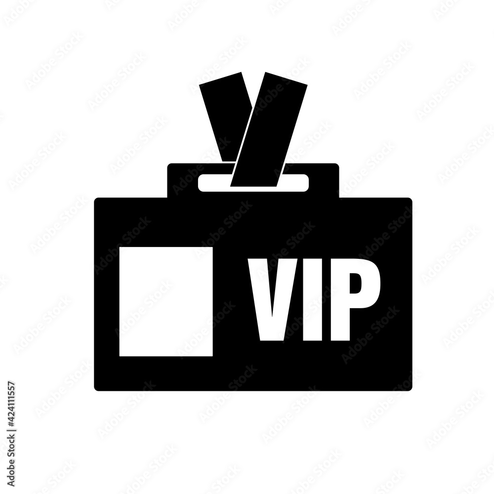 VIP icon, isolated logo on a white background VIP icon, isolated logo on a white background