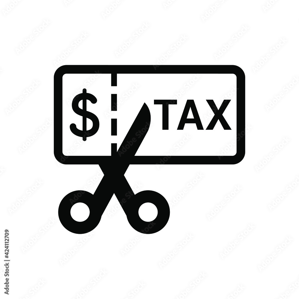 Tax Cut Icon Stock Vector Adobe Stock tax-cut-icon-stock-vector-adobe-stock