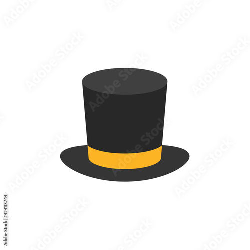 Bowler Hat icon black color silhouette flat style vector illustration on white background.