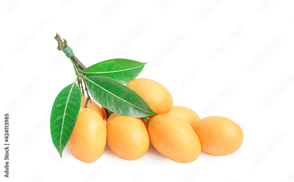 maprang fruit , marian plum, or plum mango isolated on white background maprang fruit , marian plum, or plum mango isolated on white background