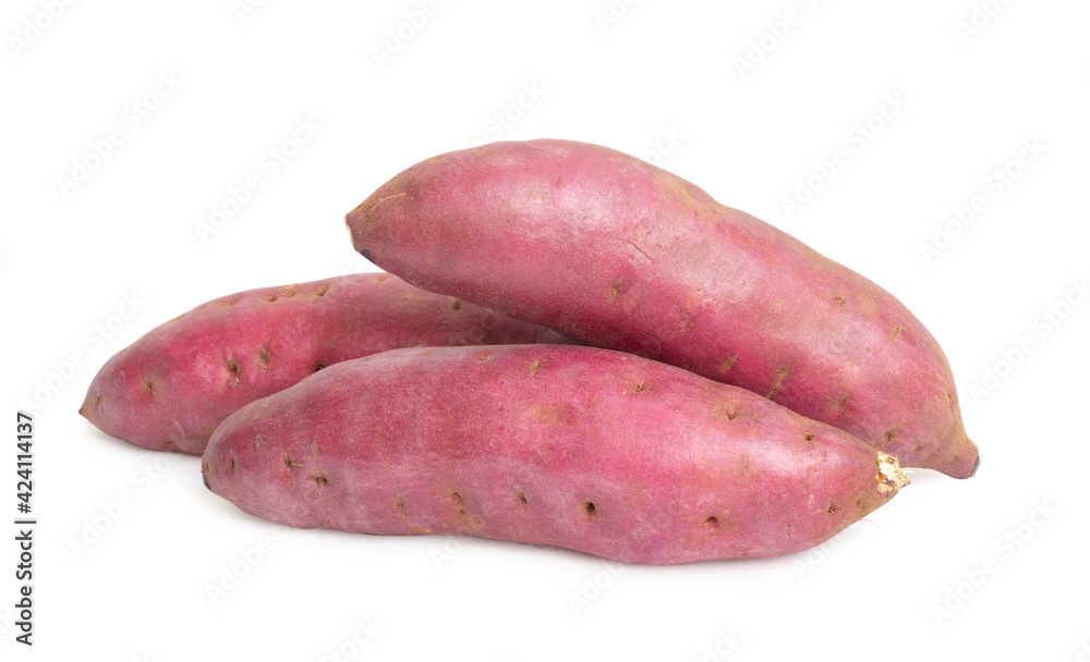 sweet potato isolate on the white background. sweet potato isolate on the white background.