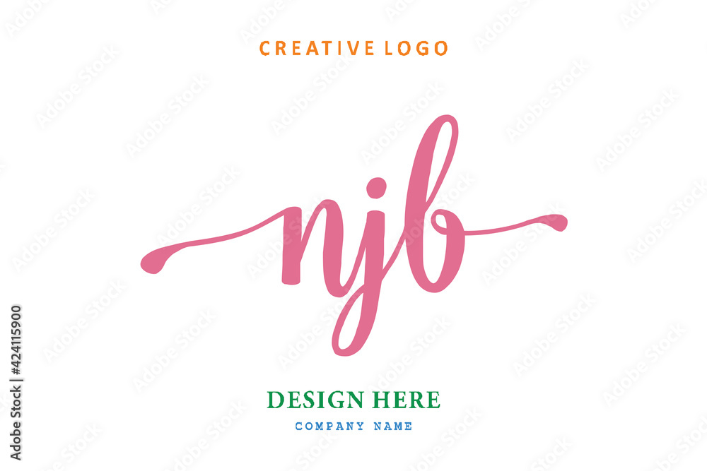 NJB lettering logo is simple, easy to understand and authoritative NJB lettering logo is simple, easy to understand and authoritative