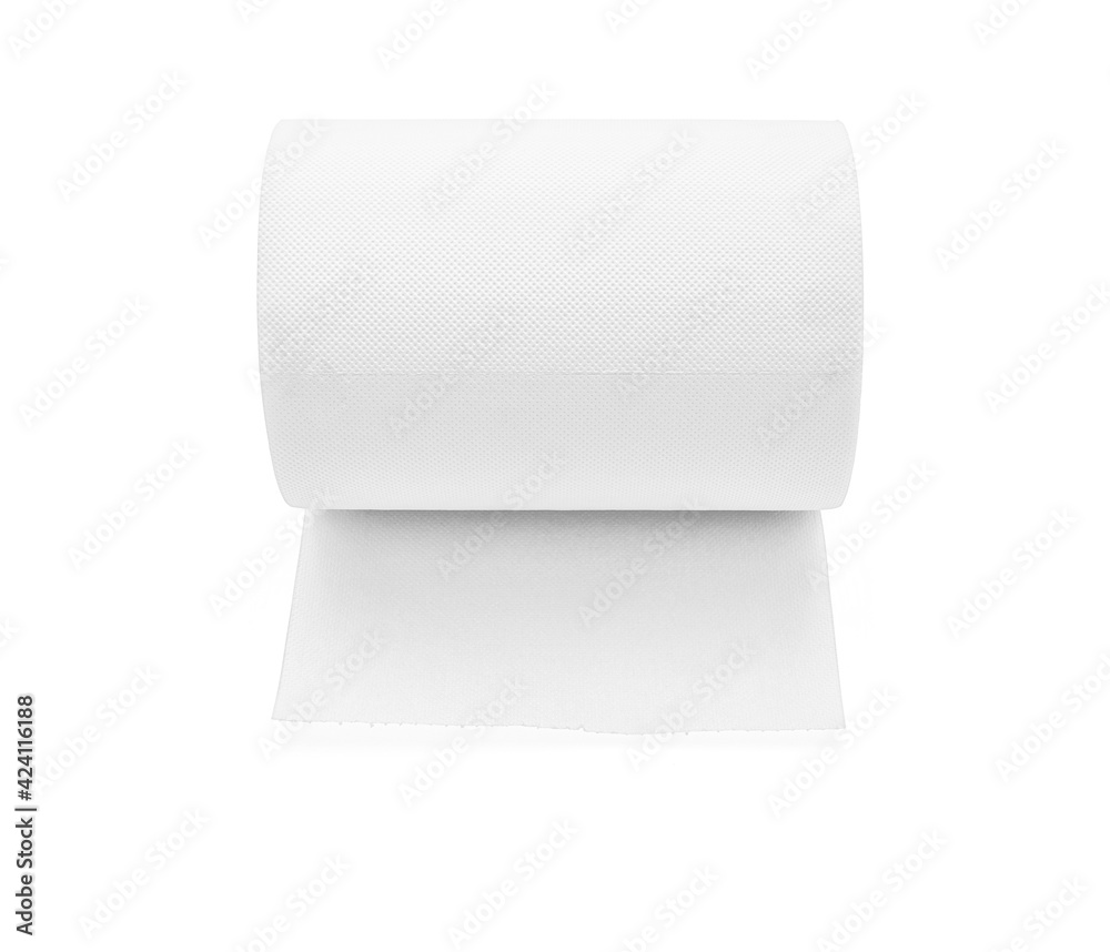 Paper towel roll isolated on white Paper towel roll isolated on white