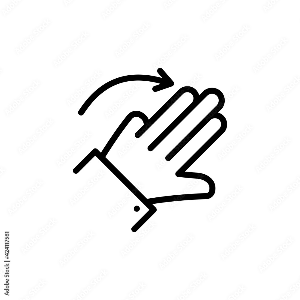 Screen swipe icon vector illustration. EPS 10 Screen swipe icon vector illustration. EPS 10