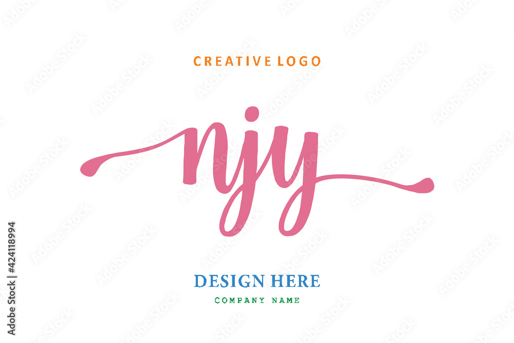 NJY lettering logo is simple, easy to understand and authoritative