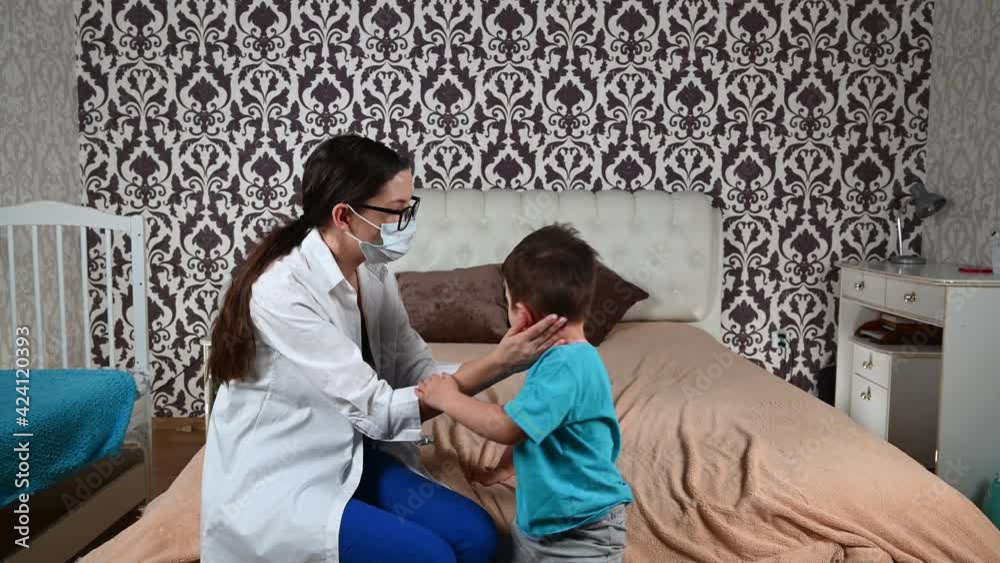 Red throat in a child in a child