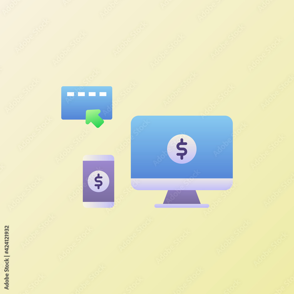monetize icons collection with smooth style coloring monetize icons collection with smooth style coloring