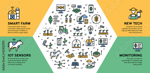 Vector Smart Farm Agriculture Banner