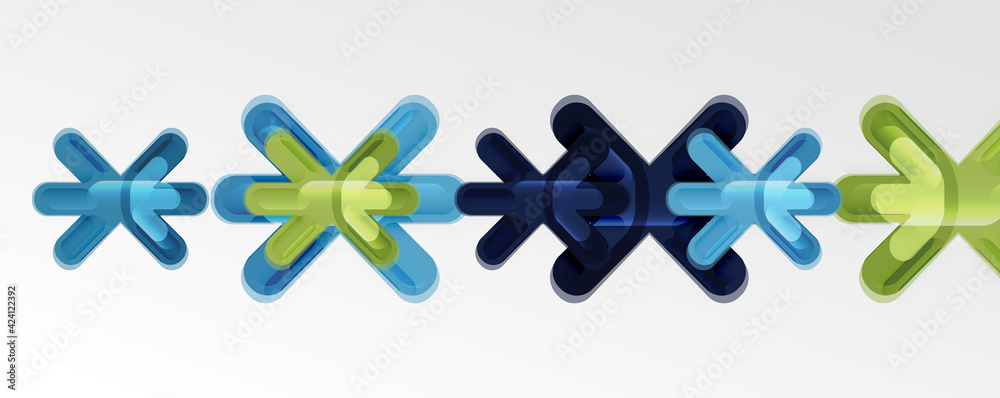 Abstract glossy crosses background for business or technology presentations, internet posters or web brochure covers Abstract glossy crosses background for business or technology presentations, internet posters or web brochure covers