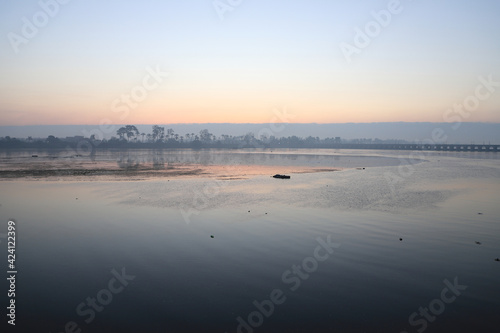 Cuadro en lienzo Sunrise on the nile