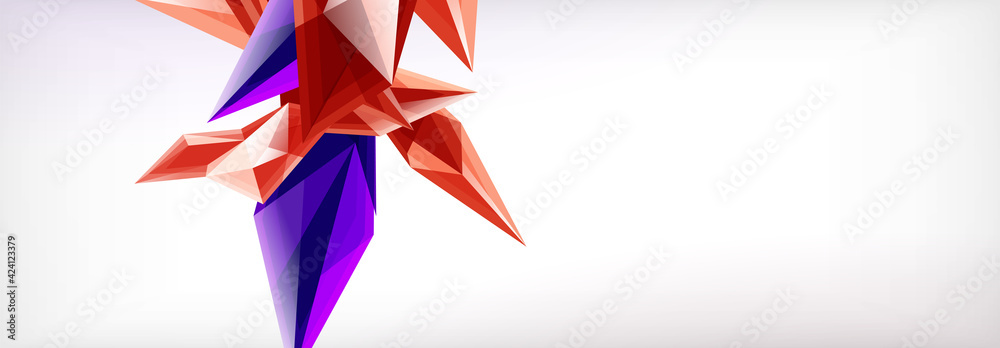 Vector 3d triangles and pyramids abstract background for business or technology presentations, internet posters or web brochure covers Vector 3d triangles and pyramids abstract background for business or technology presentations, internet posters or web brochure covers
