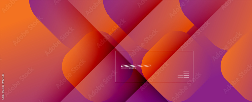 Square shapes composition geometric abstract background. 3D shadow effects and fluid gradients. Modern overlapping forms Square shapes composition geometric abstract background. 3D shadow effects and fluid gradients. Modern overlapping forms