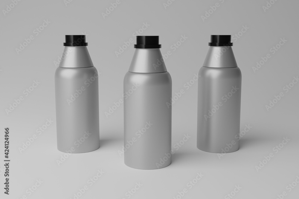 Plain Realistic 3D Bottle Mockup Plain Realistic 3D Bottle Mockup