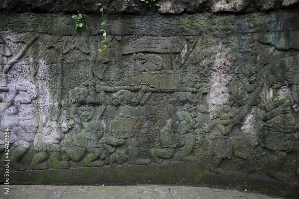 Ancient carving on the wall
