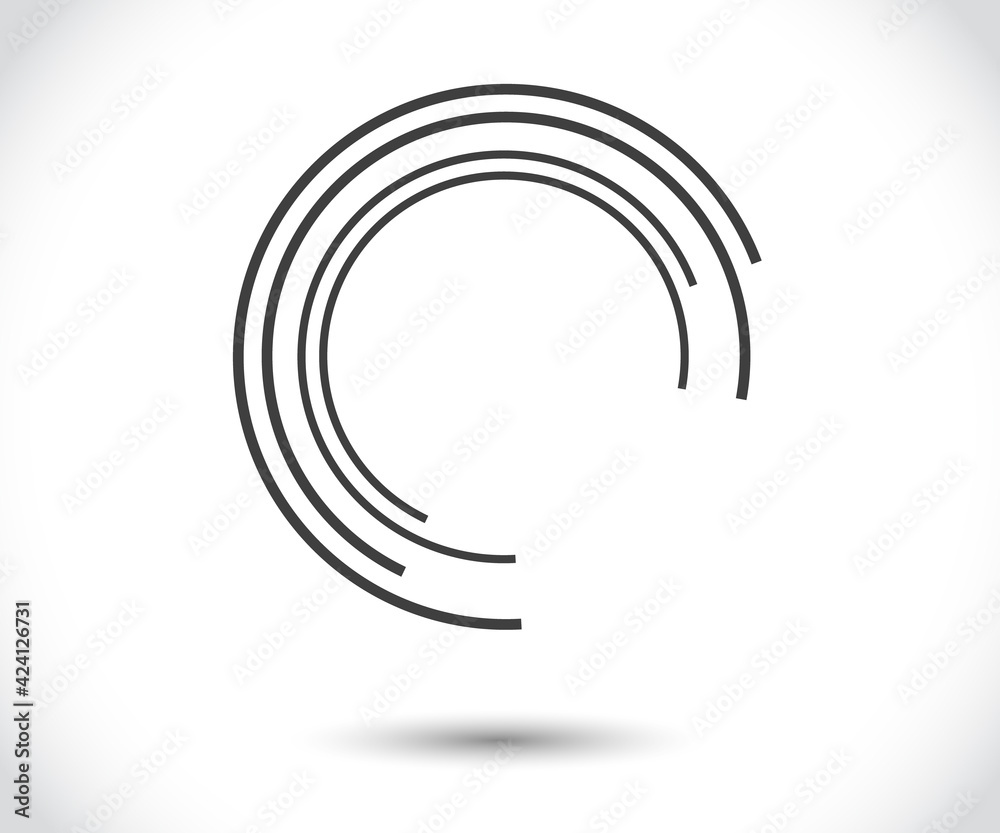 Abstract Lines in Circle Form, Design element, Geometric shape, Abstract Lines in Circle Form, Design element, Geometric shape,