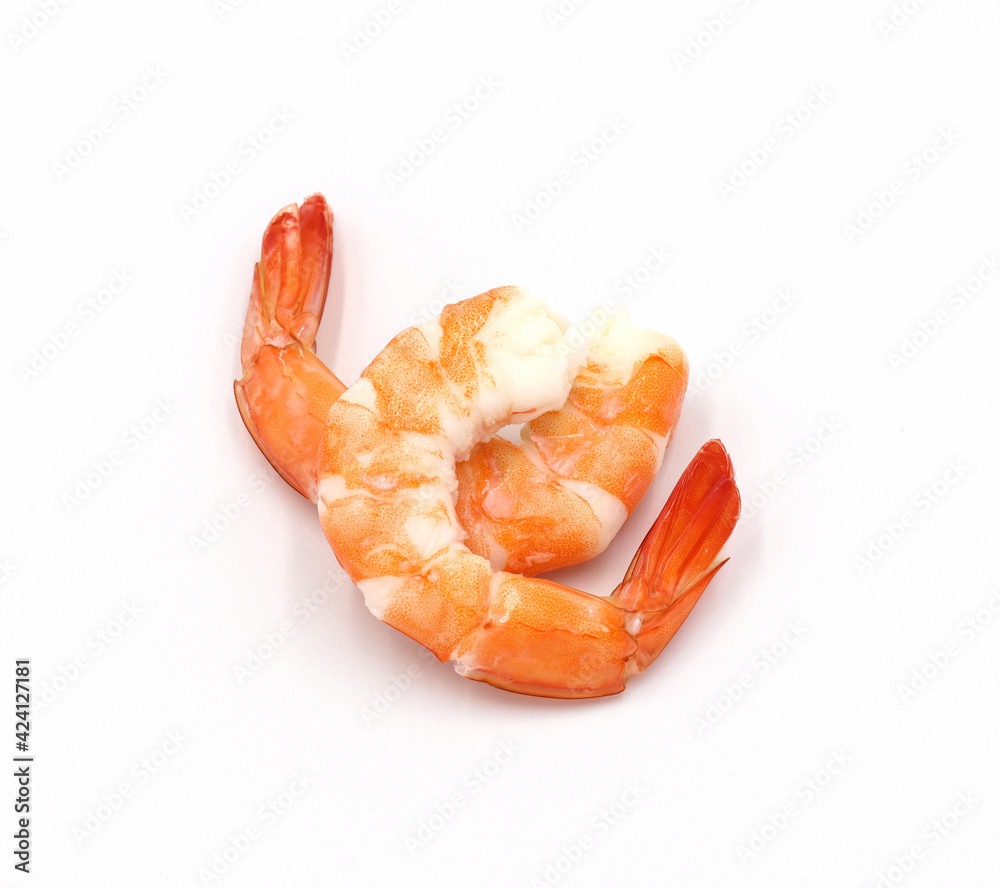 Fresh shrimp isolated on white background seafood tiger prawn Fresh shrimp isolated on white background seafood tiger prawn