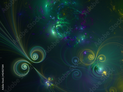 Abstract Illustration of Modern Fractal Background