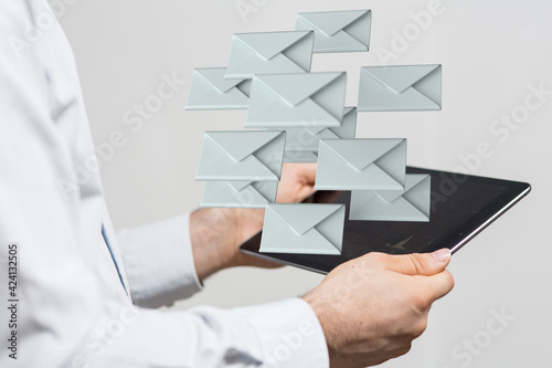 Email Inbox Electronic Communication Graphics Concept