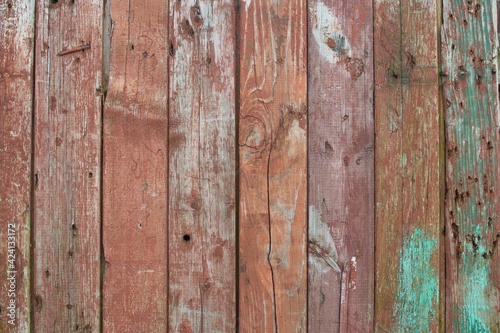 old wooden background texture. the paint is peeling off