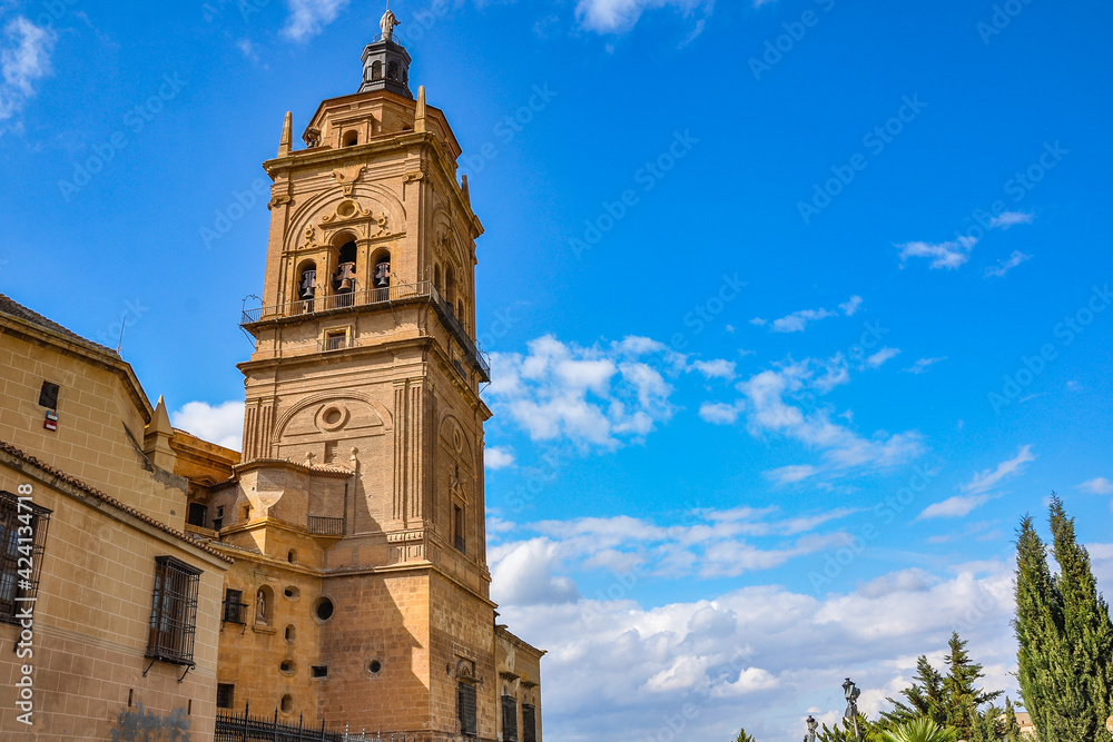 The Cathedral of Guadix, a splendid example of the Baroque architecture in the province of Granada, Spain