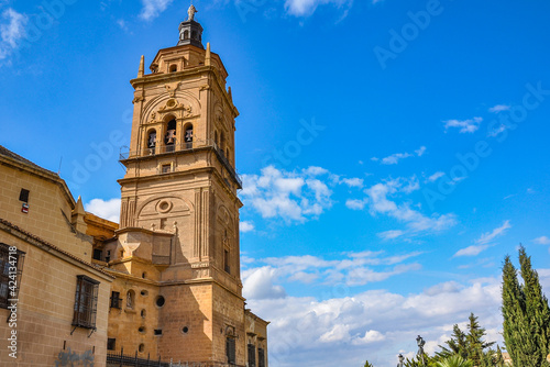 Foto The Cathedral of Guadix, a splendid example of the Baroque architecture in the p