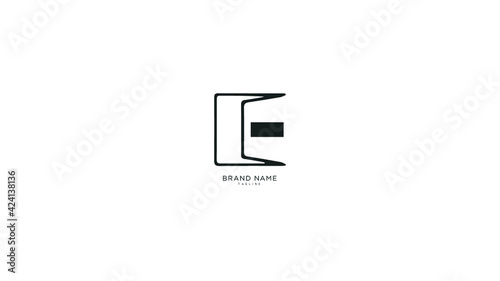 Alphabet letter Initial E, EE ET logo vector design, minimal, innovative, creative, symbol, sign, monogram, template, logotype, concept, branding for premium business typeface, startup, company etc.