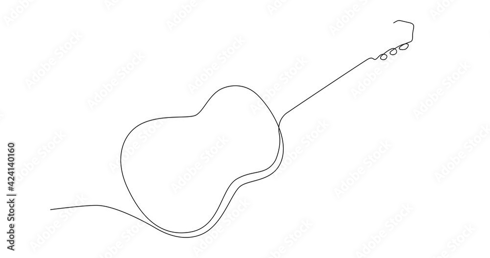 Self-drawing animation of a continuous line drawing of a classical ...
