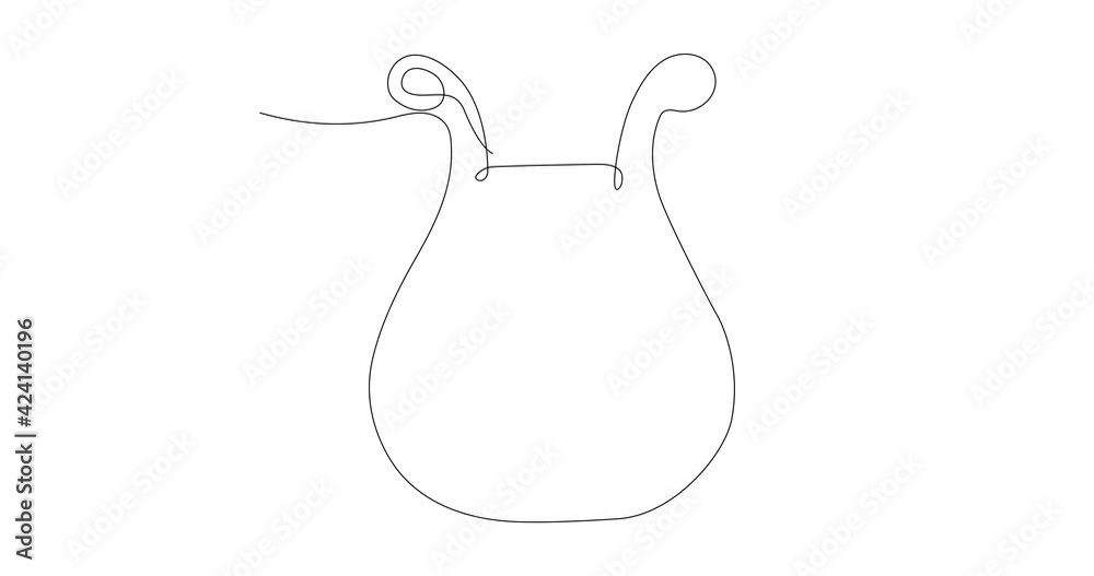 Self drawing animation of continuous line drawing of the zither instrument. Concept of classic, vintage, melodic musical instrument.Black line on white background Self drawing animation of continuous line drawing of the zither instrument. Concept of classic, vintage, melodic musical instrument.Black line on white background