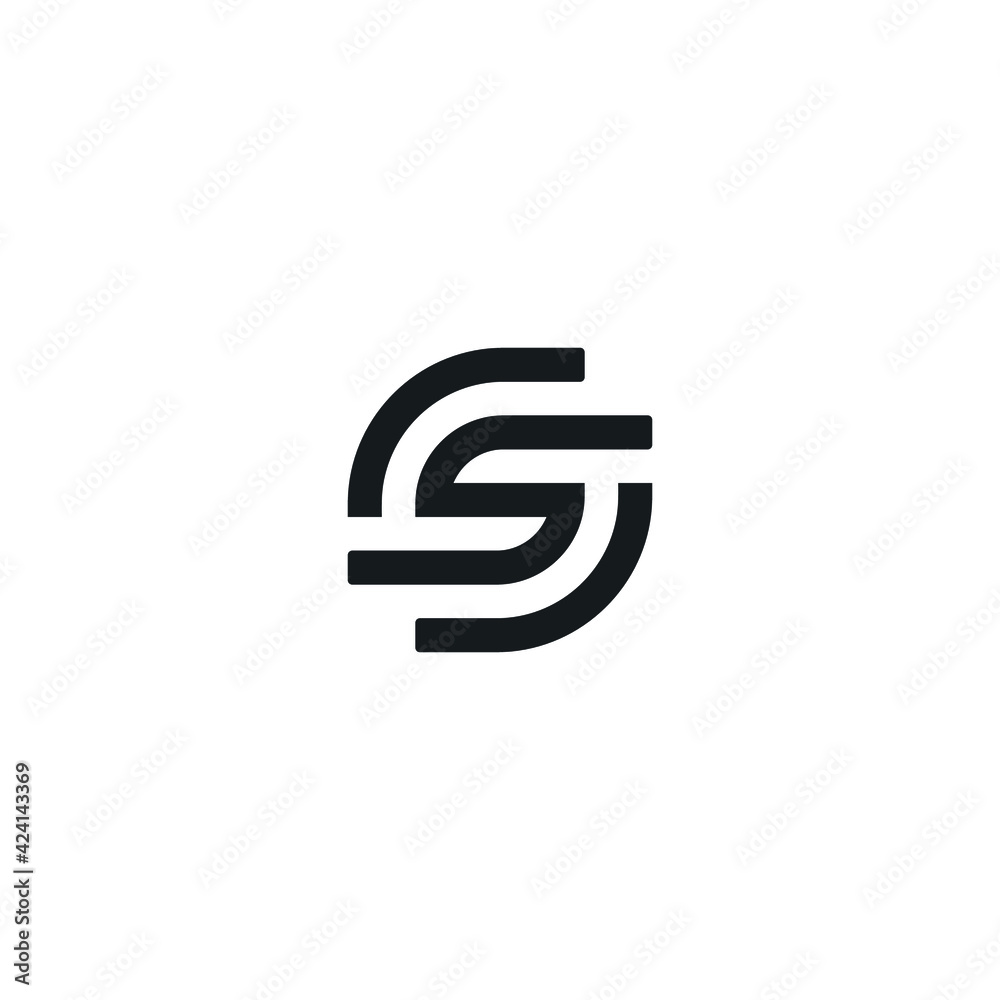 initial S logo design vector initial S logo design vector