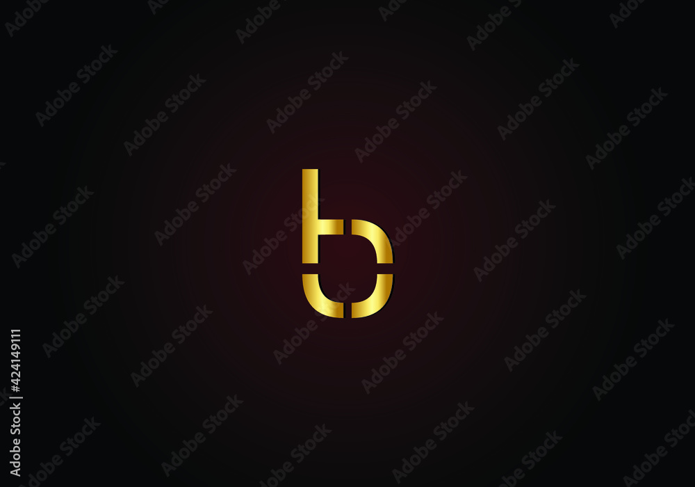 BB, B letter abstract gold logo vector BB, B letter abstract gold logo vector