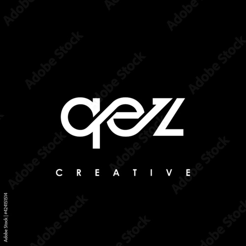 QEZ Letter Initial Logo Design Template Vector Illustration