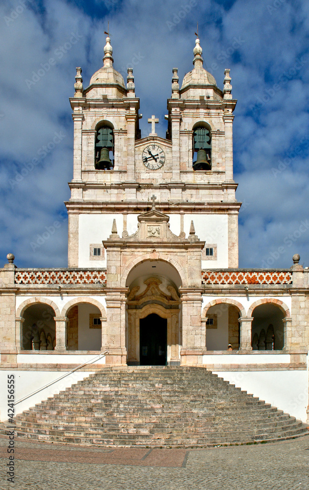 Nossa Senhora da Nazare Church in Nazare. Portugal