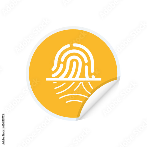 Scan Fingerprint - Sticker