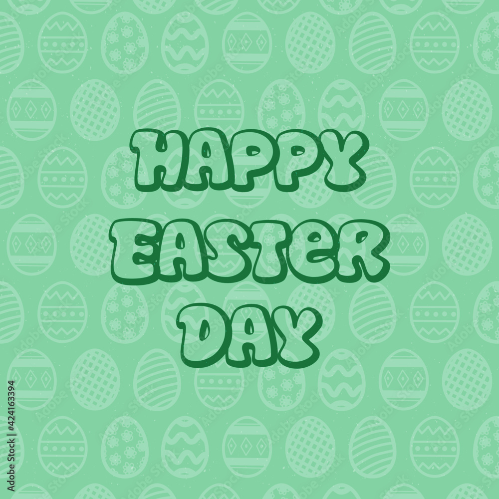 Fototapeta premium Hand Drawn Pastel Monochrome Easter Artwork