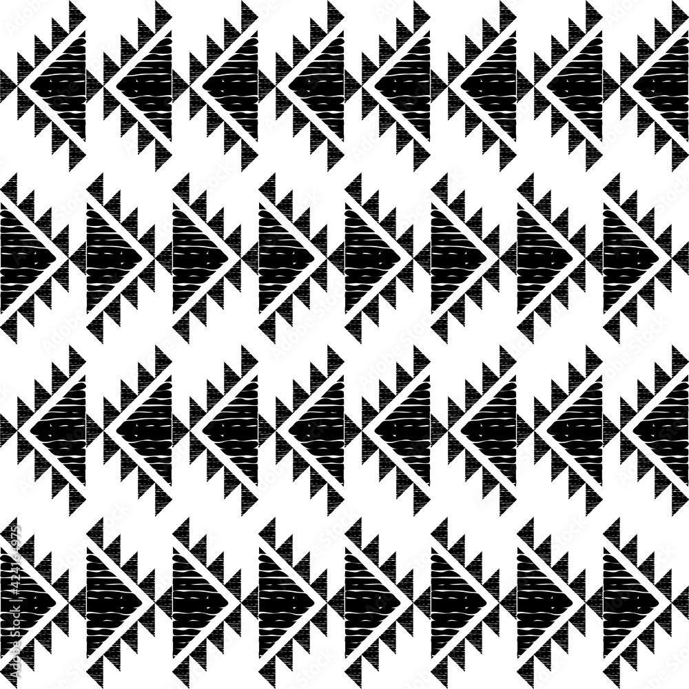 Mexican plaid. Seamless pattern. Design with manual hatching. Textile. Ethnic boho ornament. Vector illustration for web design or print. Mexican plaid. Seamless pattern. Design with manual hatching. Textile. Ethnic boho ornament. Vector illustration for web design or print.