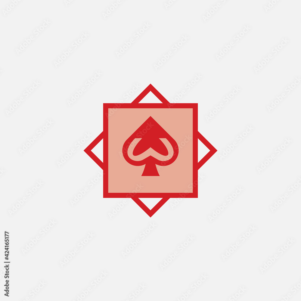 letter w and casino logo design template - obrazy, fototapety, plakaty 