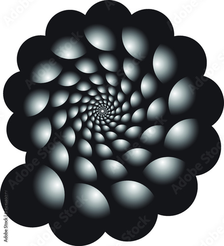 Logo or icon abstract for blockchain industry, 3d vector illustration