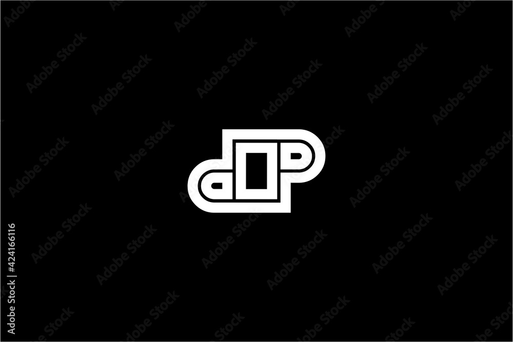 letter d o p logo letter d o p logo