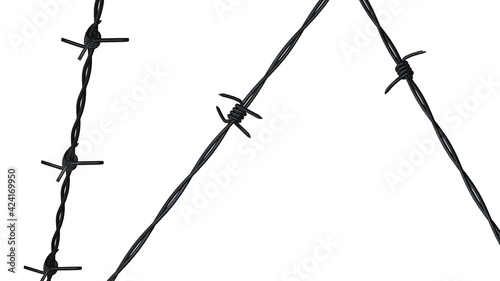 Barbed Wire Background Copyspace