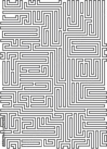 Abstract vector background design with maze mosaic texture. Good cover for book on psychology, creative problem solving, logical thinking, study of human relations