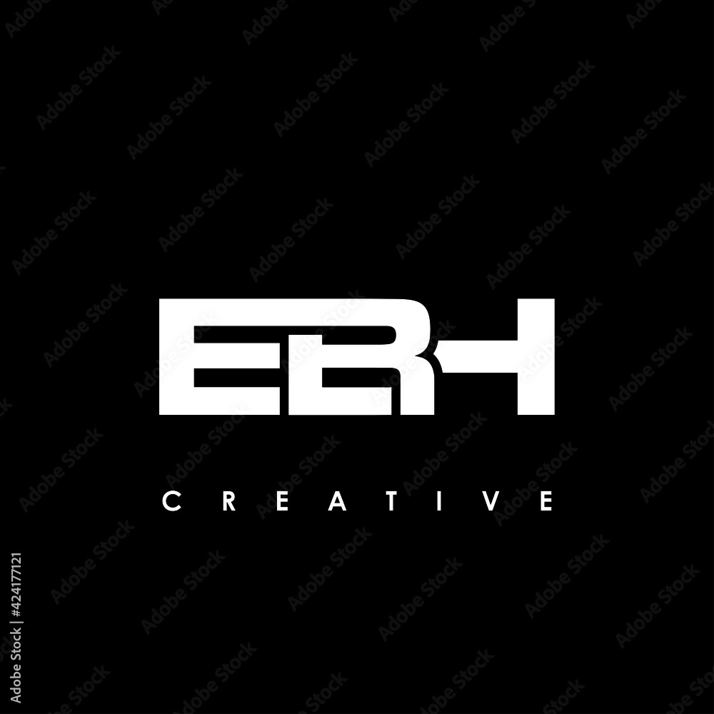EBH Letter Initial Logo Design Template Vector Illustration