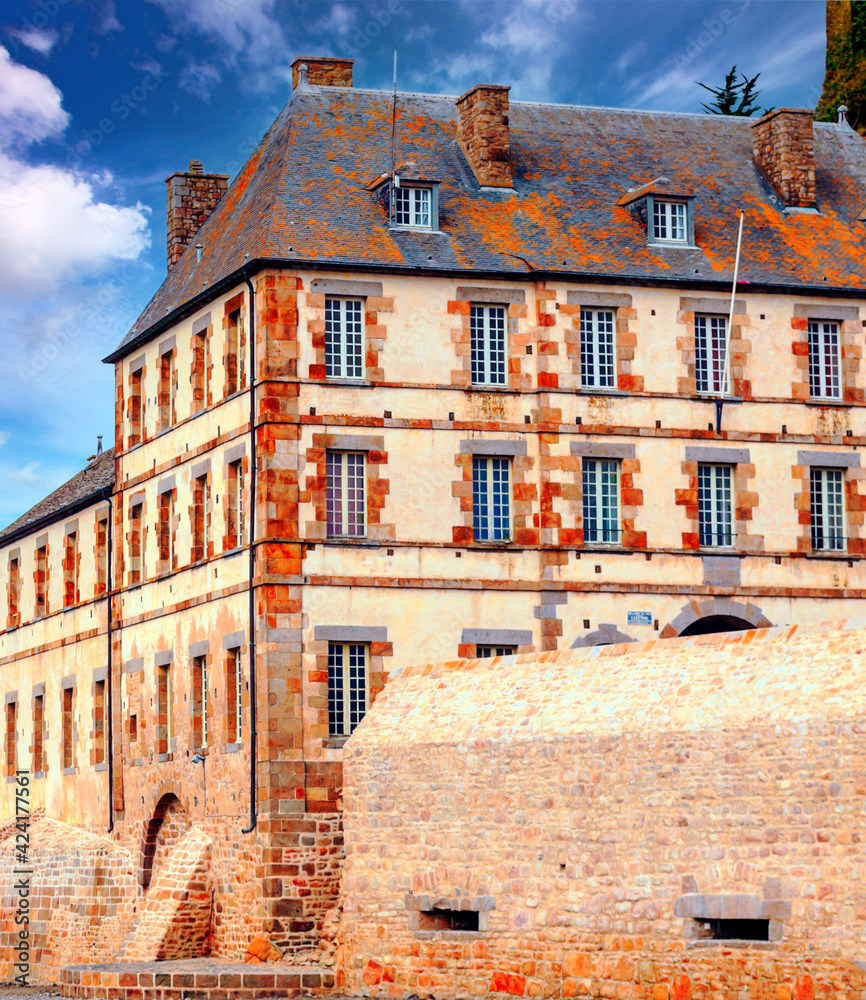 Fototapeta premium Medieval french town